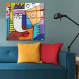 Glastavla Wallity Flerfärgad Glas 70x70 cm - Tavlor och ramar - 8684282237228 - 5