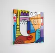 Glastavla Wallity Flerfärgad Glas 70x70 cm - Tavlor och ramar - 8684282237228 - 2