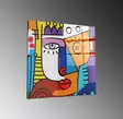 Glastavla Wallity Flerfärgad Glas 70x70 cm - Tavlor och ramar - 8684282237228 - 4