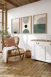 Inramad Tavla Wallity Flerfärgad MDF 33x48 cm 3 Delar - Tavlor och ramar - 8684283137268 - 1