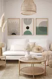 Inramad Tavla Wallity Flerfärgad MDF 33x48 cm 3 Delar - Tavlor och ramar - 8684283137268 - 2