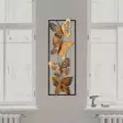 Väggdekor Metall Wallity Butterfly Flerfärgad Metall 90x32 cm - Dekorationer, prydnadsföremål - 8682870854918 - 4