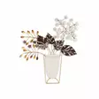 Väggdekor Metall Wallity Flowers In Pots Flerfärgad Metall 47x55 cm - Dekorationer, prydnadsföremål - 8683743098088 - 1