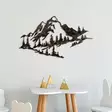 Väggdekor Metall Wallity Mountain Flerfärgad Metall 70x40 cm - Dekorationer, prydnadsföremål - 8683743851638 - 3
