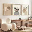 Inramad MDF-tavla Wallity Flerfärgad MDF 50x70 cm 3 Delar - Tavlor och ramar - 8684282976868 - 2