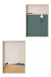 Inramad MDF-tavla Wallity Flerfärgad MDF 35x50 cm 2 Delar - Tavlor och ramar - 8684283617708 - 1