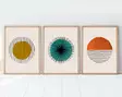 Inramad MDF-tavla Wallity Flerfärgad MDF 35x50 cm 3 Delar - Tavlor och ramar - 8684282337768 - 4