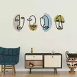 Väggdekor Metall Wallity Kubizm Flerfärgad Metall Trä 159x58 cm - Dekorationer, prydnadsföremål - 8684282053668 - 5