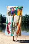 Strandhandduk Mijölnir Flerfärgad Mikrofilament 70x130 cm - Handdukar - 8684282665618 - 3