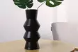 Vas Aberto Design CY0207 Svart Keramik 11x29x11 cm - Hängande blomkrukor och vaser - 8684282979968 - 2