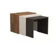 Satsbord Hanah Home Gül Antracit Ek Vit Spånskiva 50x40x29,6 46x38x29,6 42x36x29,6 cm - Bord - 8681875683288 - 1