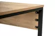 Skrivbord Nordure Twin Furu Svart Spånskiva 240x74x60 cm - Skrivbord - 8684282978558 - 9
