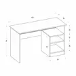 Skrivbord Hanah Home Bahar Vit Spånskiva 120x74x50 cm - Skrivbord - 8681181622698 - 1