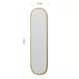 Spegel Hanah Home Magnum Natur MDF 40x120x2,2 cm - Speglar - 8683743823048 - 8
