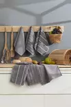 Tvätthandduk Set L'essentiel Antracit 100% Bomull 30x50 cm - Handdukar - 8684283346318 - 3