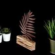 Metalldekoration Aberto Design Palm Leaf Brons Metall Trä 17x27x3,5 cm - Dekorationer, prydnadsföremål - 8681875640588 - 3