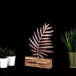 Metalldekoration Aberto Design Palm Leaf Brons Metall Trä 17x27x3,5 cm - Dekorationer, prydnadsföremål - 8681875640588 - 4