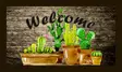 Pvc Dörrmatta Aberto Design Cactus Flerfärgad Nonwoven Felt Pvc 45x70 cm - Dörrmattor och skrapmattor - 8681875446548 - 2