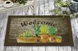 Pvc Dörrmatta Aberto Design Cactus Flerfärgad Nonwoven Felt Pvc 45x70 cm - Dörrmattor och skrapmattor - 8681875446548 - 1