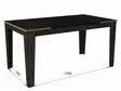 Matbord Hanah Home Veyron Svart Guld Spånskiva 145x76,2x85 cm - Matbord - 8681875670028 - 7