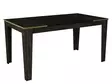 Matbord Hanah Home Veyron Svart Guld Spånskiva 145x76,2x85 cm - Matbord - 8681875670028 - 1