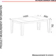 Matbord Hanah Home Veyron Svart Guld Spånskiva 145x76,2x85 cm - Matbord - 8681875670028 - 6