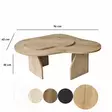 Soffbord Hanah Home Melted Safir Ek Spånskiva 105x35x65 cm - Soffbord - 8684283515158 - 10