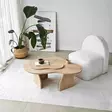 Soffbord Hanah Home Melted Safir Ek Spånskiva 105x35x65 cm - Soffbord - 8684283515158 - 5