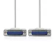 Serie Kabel | D-SUB 25-Pin Hane | D-SUB 25-Pin Hane | Nickelplaterad | 2.00 m | Rund | PVC | Elfenben | Label - Dator och nätverk - 5412810421138 - 10