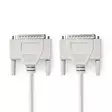 Serie Kabel | D-SUB 25-Pin Hane | D-SUB 25-Pin Hane | Nickelplaterad | 2.00 m | Rund | PVC | Elfenben | Label - Dator och nätverk - 5412810421138 - 1