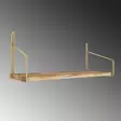Vägghylla Hanah Home Dekoratif Gold Brun Massivt Trä Metall 45x16x16 cm - Vägghyllor - 8682870729568 - 12