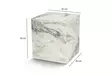 Sidobord Nordure Küp Freesia Marmormönster MDF 45x50x45 cm - Sidobord och extrabord - 8684282849438 - 6
