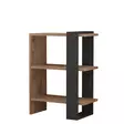 Bokhylla Hanah Home Ova Ek Antracit Spånskiva 51,8x70x25 cm - Bokhyllor - 8681875683318 - 1