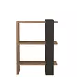 Bokhylla Hanah Home Ova Ek Antracit Spånskiva 51,8x70x25 cm - Bokhyllor - 8681875683318 - 4