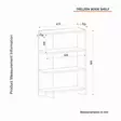 Bokhylla Hanah Home Trilion Vit Spånskiva 61,5x90x24 cm - Bokhyllor - 8681181674918 - 7