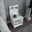 Sängbord Hanah Home Ullman Vit Spånskiva 35,6x37,4x72 cm - Nattduksbord - 8683743120048 - 3
