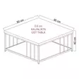 Soffbord Hanah Home Zenn Antracit Guld Spånskiva 90x90x40 cm - Soffbord - 8683743791248 - 6