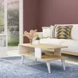 Soffbord Hanah Home Ayca Safir Vit Spånskiva 90x40x45 cm - Soffbord - 8683342946148 - 2