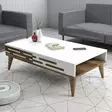 Soffbord Hanah Home Valensiya Valnöt Vit Spånskiva 105x60x34,6 cm - Soffbord - 8684282088318 - 2