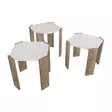 Soffbord Hanah Home Lori Vit Valnöt Spånskiva 44,5x41x44,5 cm - Soffbord - 8683743960118 - 7