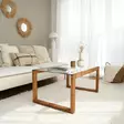 Soffbord Hanah Home Via Trä Massiv Furu Härdat Glas 85x40x55 cm - Soffbord - 8682870730908 - 4