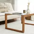 Soffbord Hanah Home Via Trä Massiv Furu Härdat Glas 85x40x55 cm - Soffbord - 8682870730908 - 6