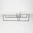 Soffbord Hanah Home Pal Orta Vit Spånskiva Metall 88x38x50 cm 57x45x55 cm - Soffbord - 8681875478198 - 4