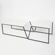 Soffbord Hanah Home Pal Orta Vit Spånskiva Metall 88x38x50 cm 57x45x55 cm - Soffbord - 8681875478198 - 5