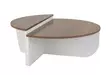 Soffbord Nordure Orion Valnöt Vit Spånskiva 90x30x60 cm 85x35x30 cm - Soffbord - 8684283439768 - 1