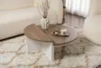 Soffbord Nordure Orion Valnöt Vit Spånskiva 90x30x60 cm 85x35x30 cm - Soffbord - 8684283439768 - 3