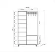Hallmöbel Hanah Home ?nci 220 Sonoma Ek Spånskiva 100x190x36 cm - Hallskåp - 8681875380828 - 8