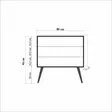 Byrå Hanah Home Trio 220 Sonoma Ek Spånskiva 80x90x40 cm - Byråer och skåp - 8681875404098 - 6