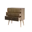 Byrå Hanah Home Trio 220 Sonoma Ek Spånskiva 80x90x40 cm - Byråer och skåp - 8681875404098 - 5