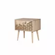 Sängbord Hanah Home Two Sonoma Ek Spånskiva 60x61x40 cm - Nattduksbord - 8681875340808 - 1